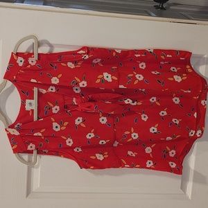 Cabi Tied Up Floral Blouse